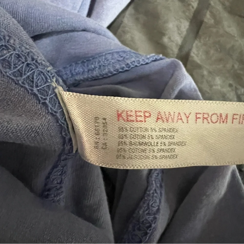 Out From Under UO Aria High Rise Lavender Blue Washed Flare Pull On Groovy Pants